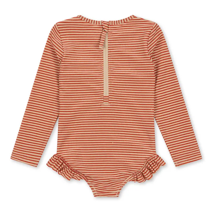 Konges Sløjd Maillot de Bain Anti-UV Jade Pailleté | Terracotta