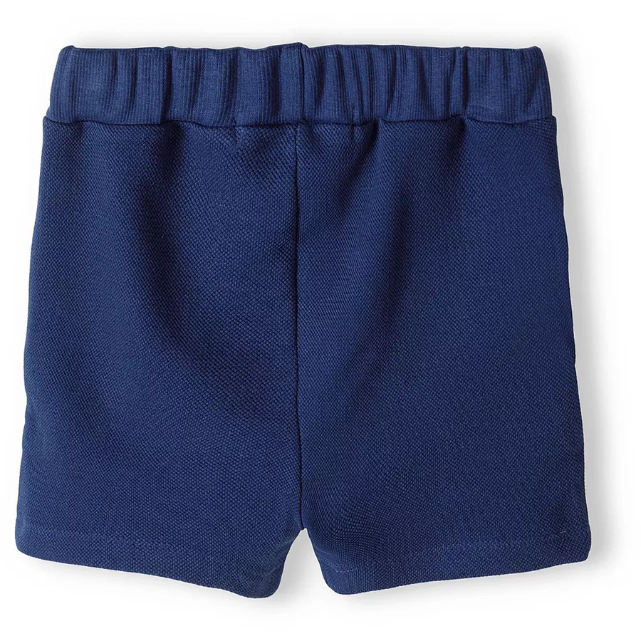 MINOTI Polohemd und Shorts im Set TürkisDunkelblau