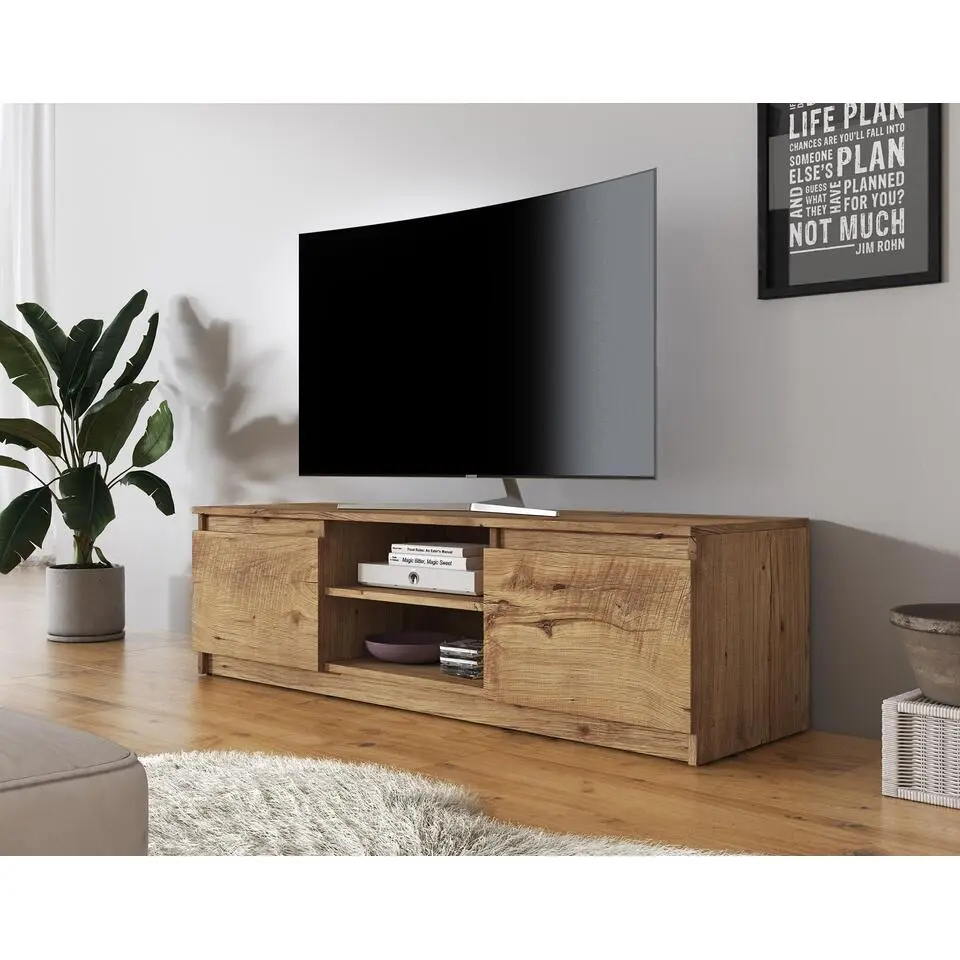 Meubella - TV-Meubel Diaz - Eiken - 120 cm