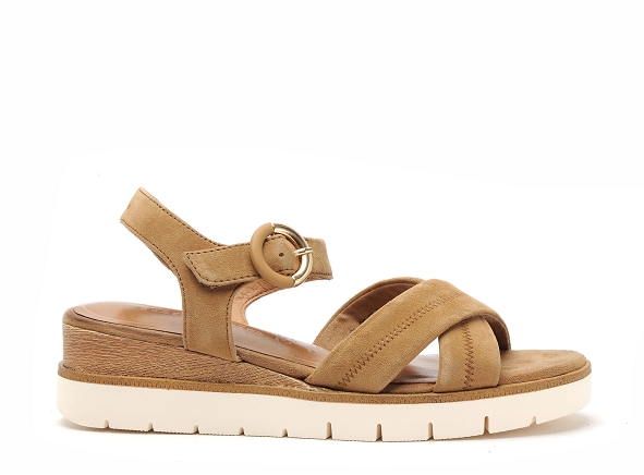 Tamaris nu pieds plats femme 28202 42 velours marron