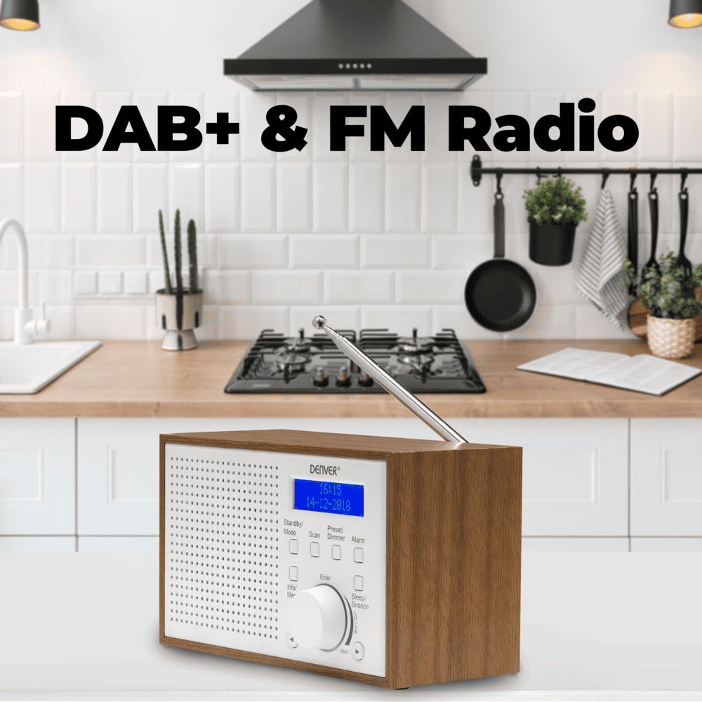 Denver DAB46W DAB+/FM radio - White