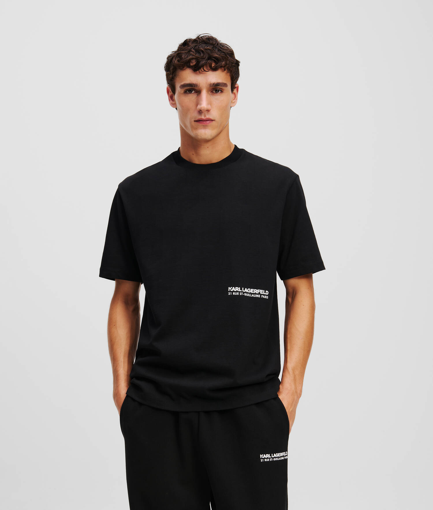 T-SHIRT RUE ST-GUILLAUME - Noir