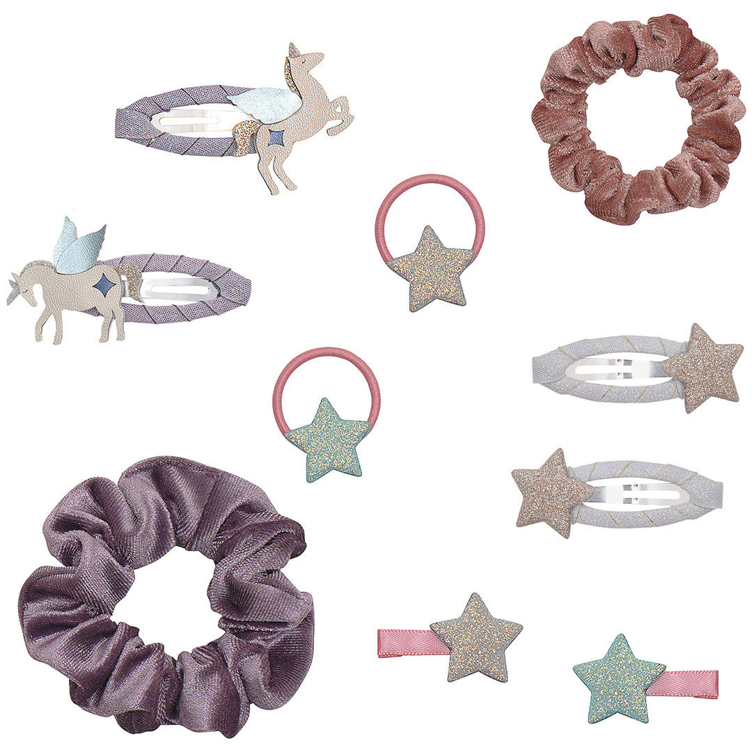 mimi & lula cadeauset haaraccessoires - unicorn - 10st