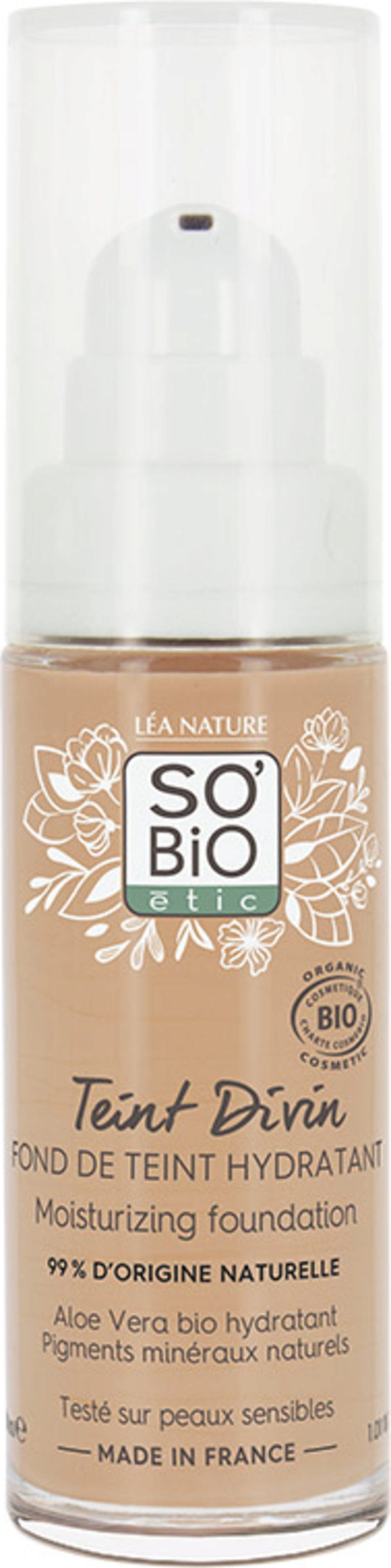 LÉA NATURE SO BiO étic  Teint Divin Hydratisierende Foundation, 25 Beige doré (30 ml)