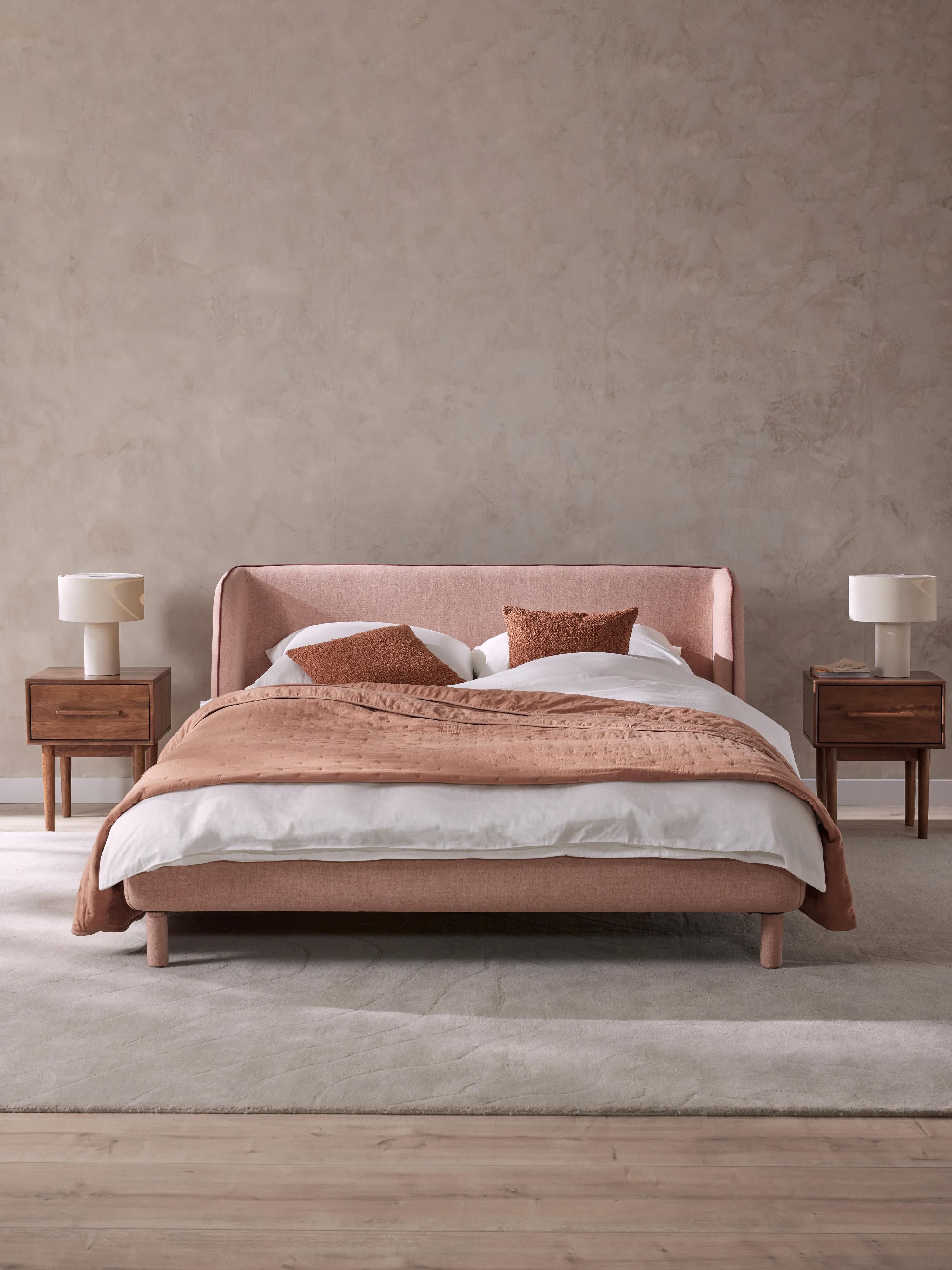 Gestoffeerd bed Luma met hoofdeinde