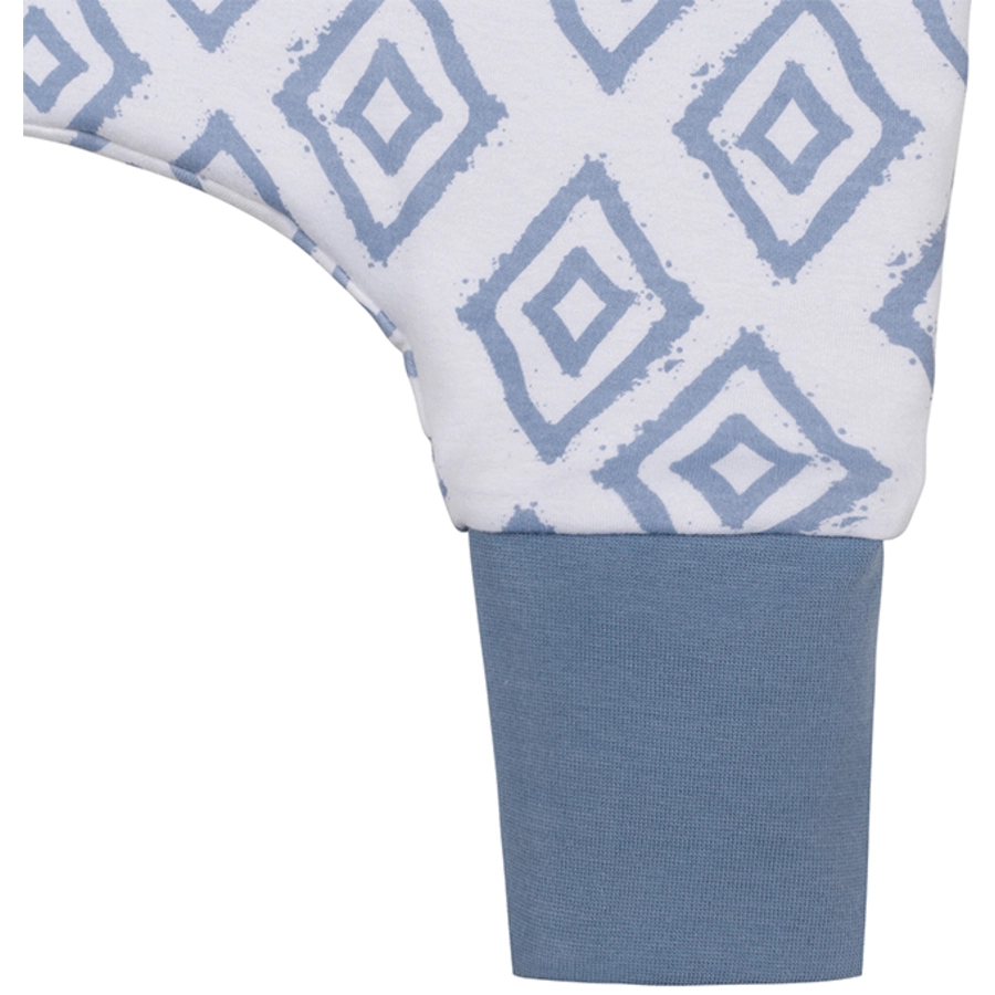 emma & noah Schlafsack mit Füßen Rauten Blau TOG 2.5