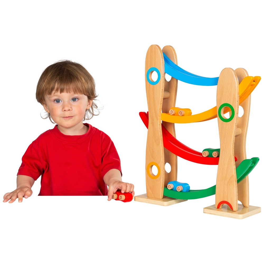 Eichhörnchen-Spielzeug-Holzauto-Rolle