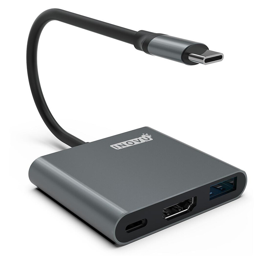 INOVU Adaptateur USB-C vers HDMI et 2x USB