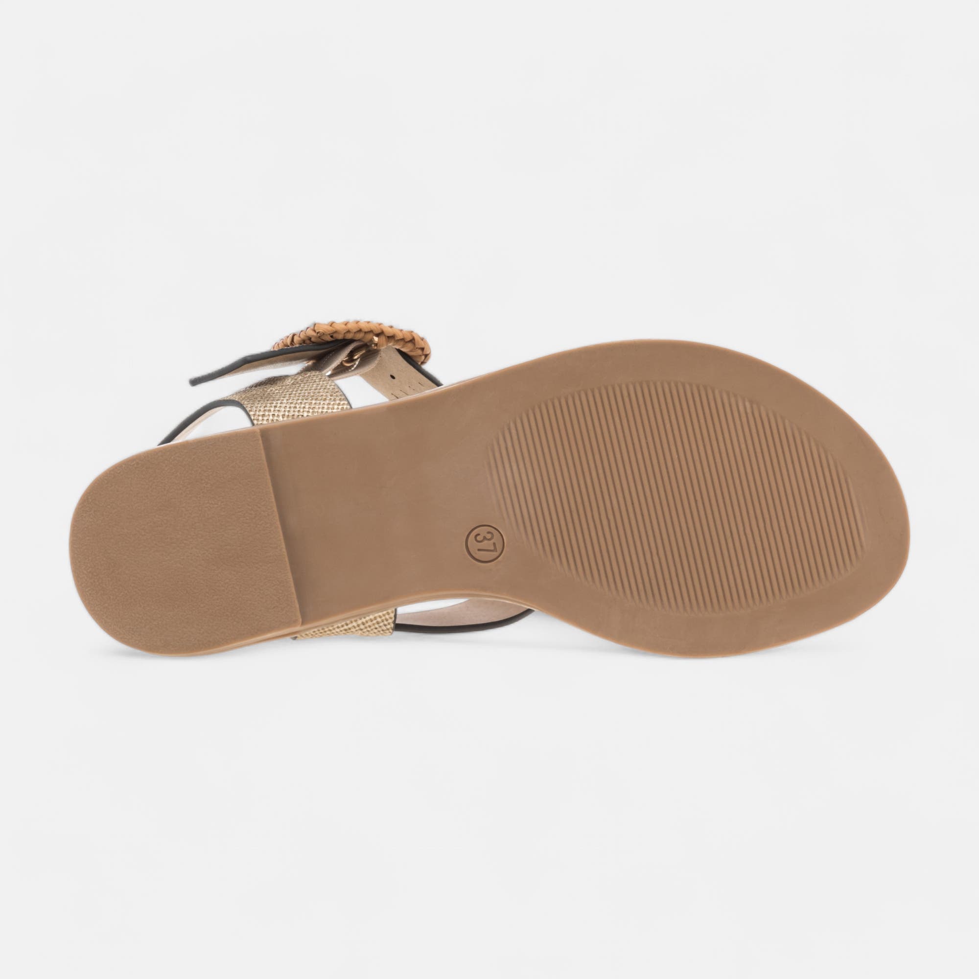 Nu-pieds Femme or