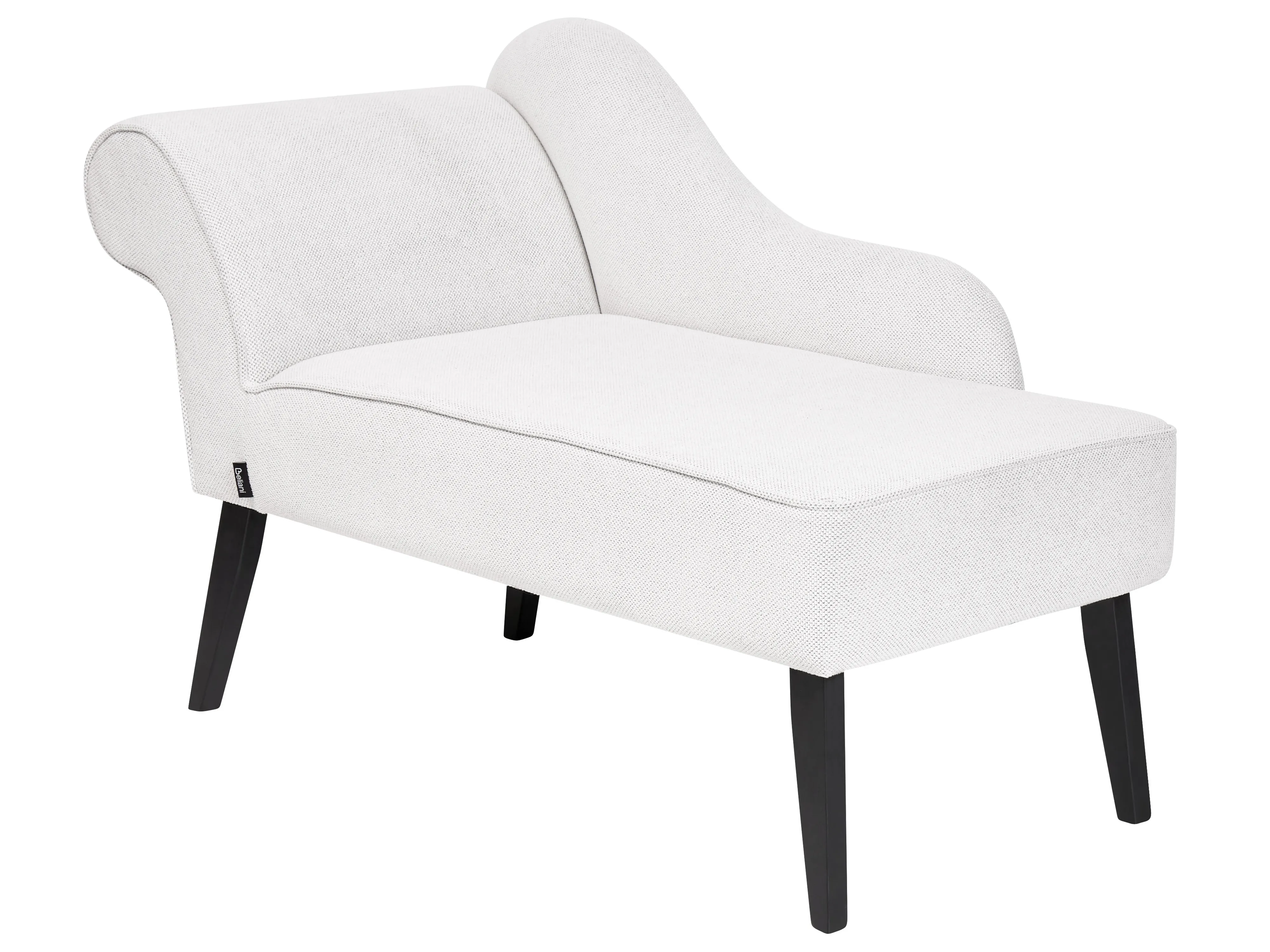 Linkszijdige chaise longue BIARRITZ Stof Wit