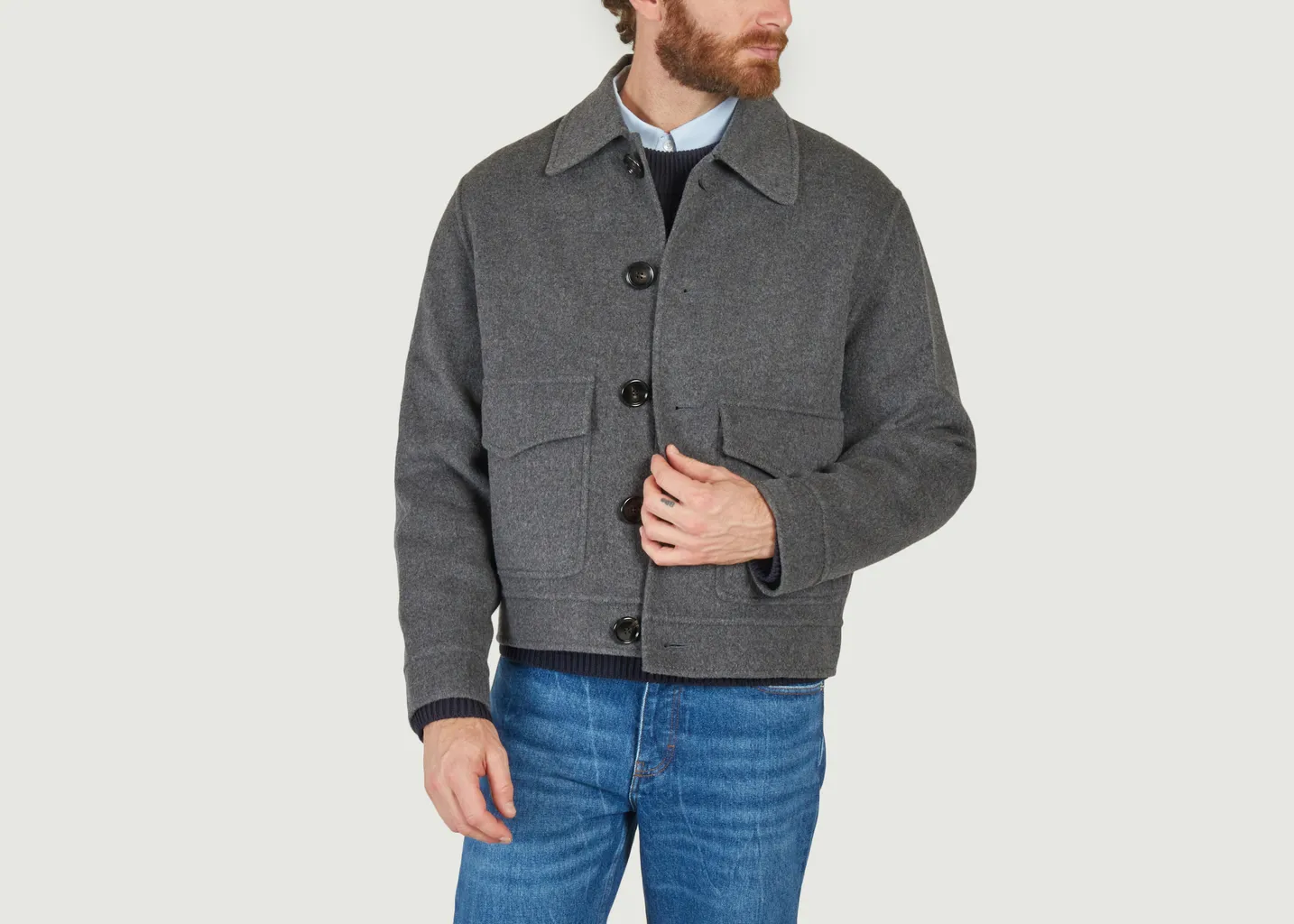 Manteau double face Boxy AMI Paris