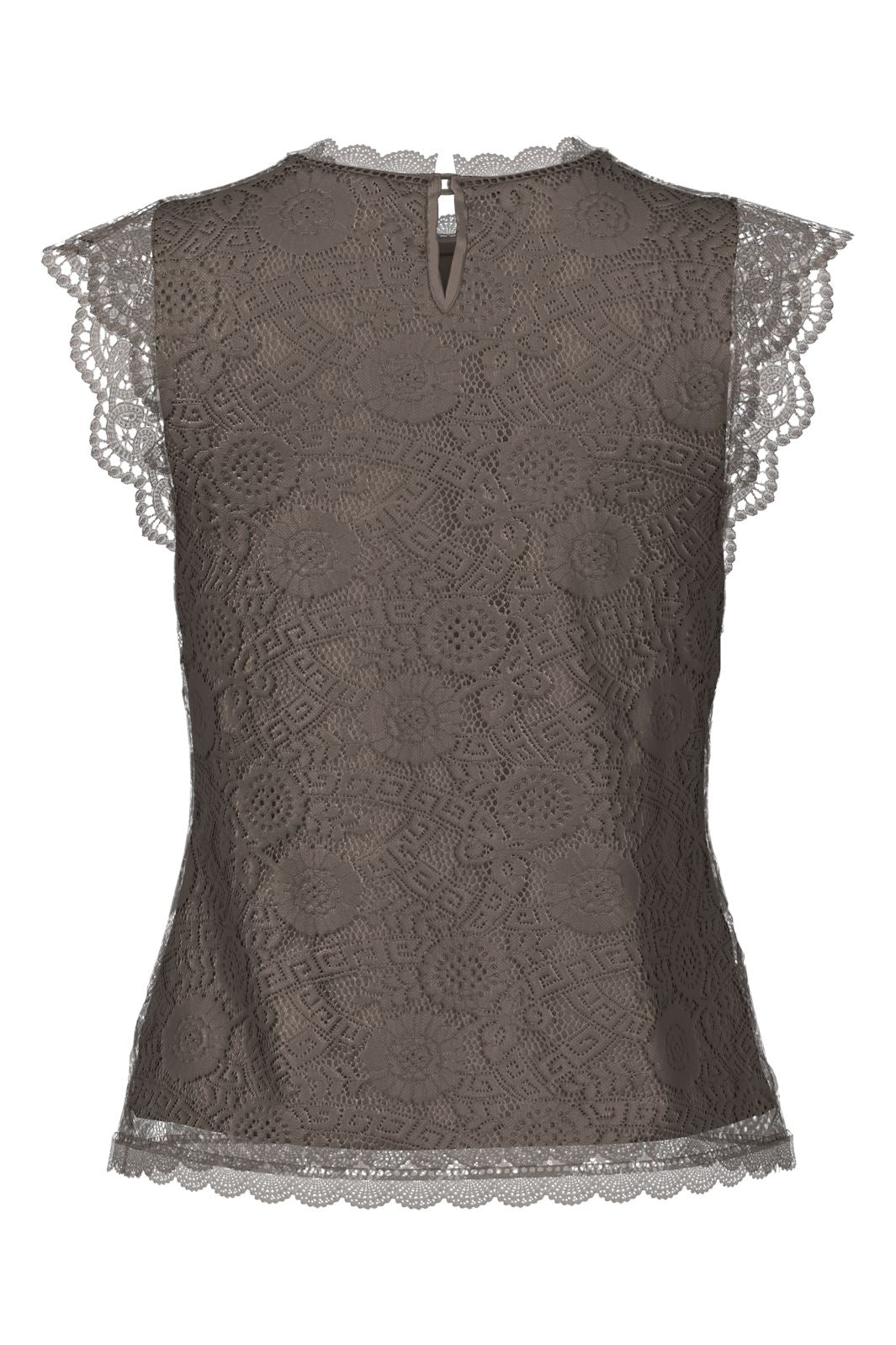 Pieces Pcolline Sl Lace Top 4532899 morel
