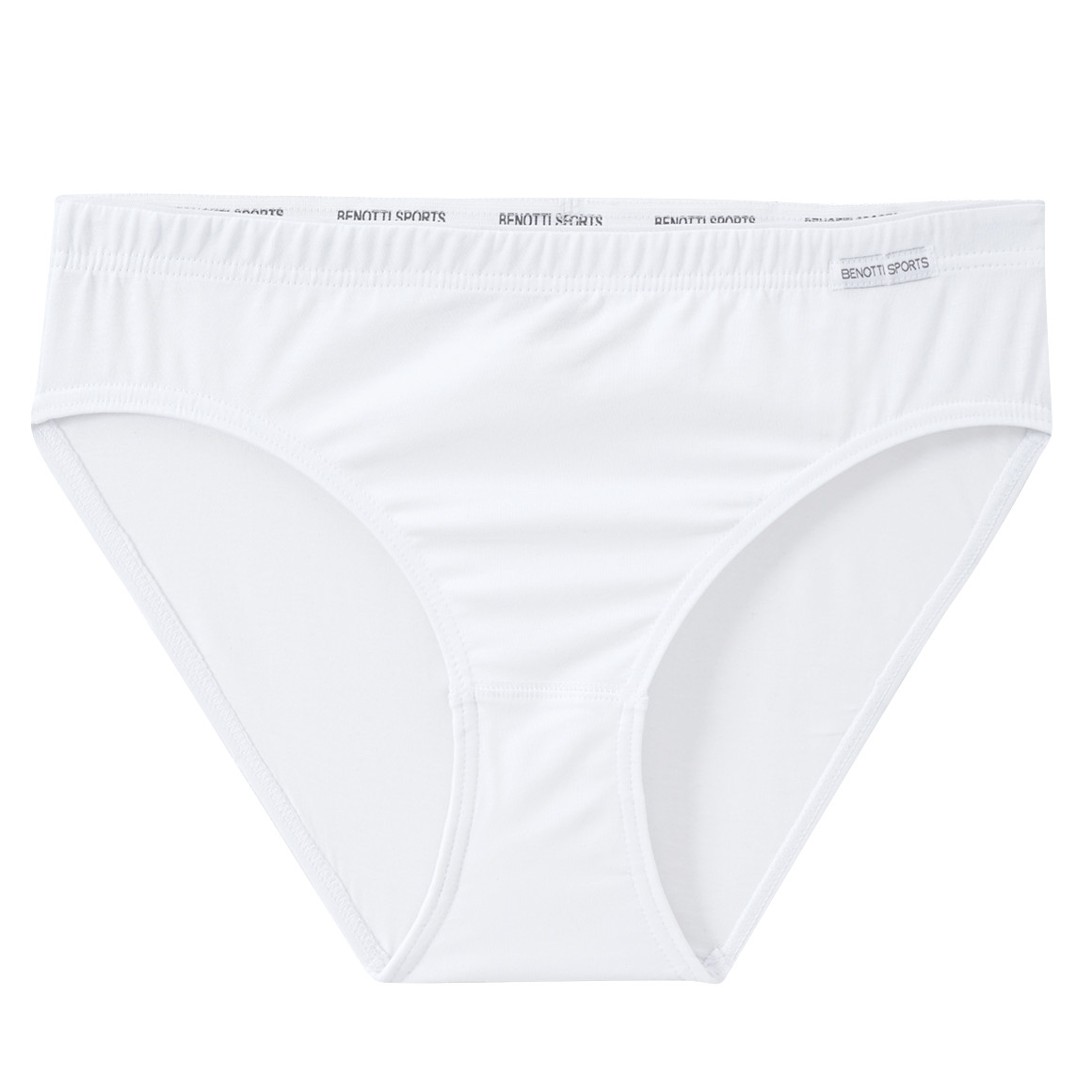Gina Benotti Damen Slip mit Webbund weiss