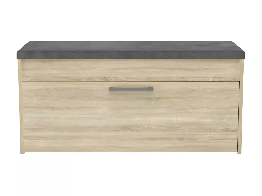 PARMI - Meuble à chaussures style scandinave entrée - 100x35x49 - Banc avec rangement