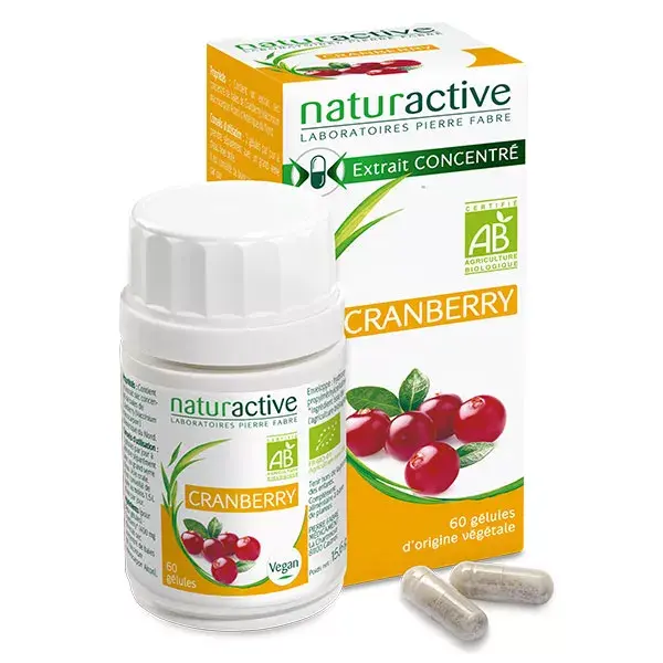 Cápsulas de Cranberry Orgânico Naturaactive