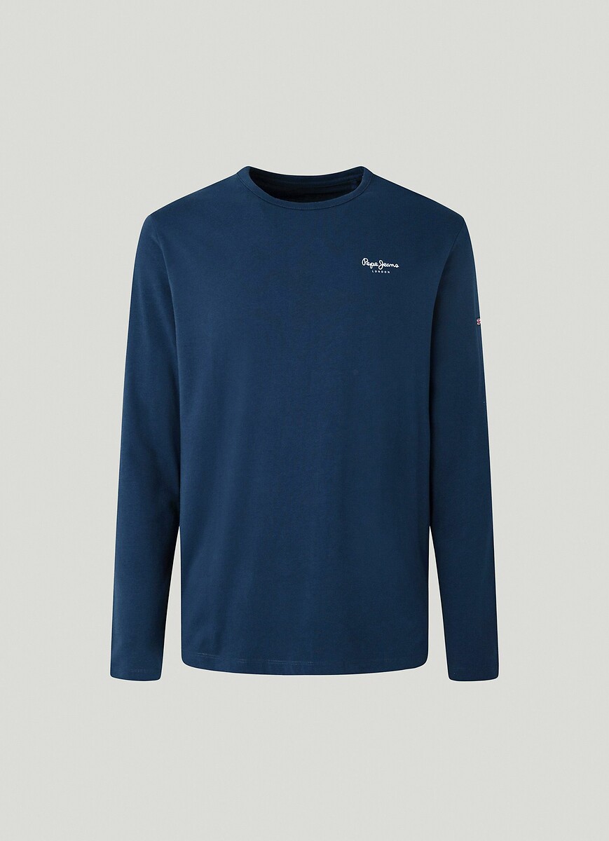 PEPE JEANS<br>Camiseta original de manga comprida com elastano