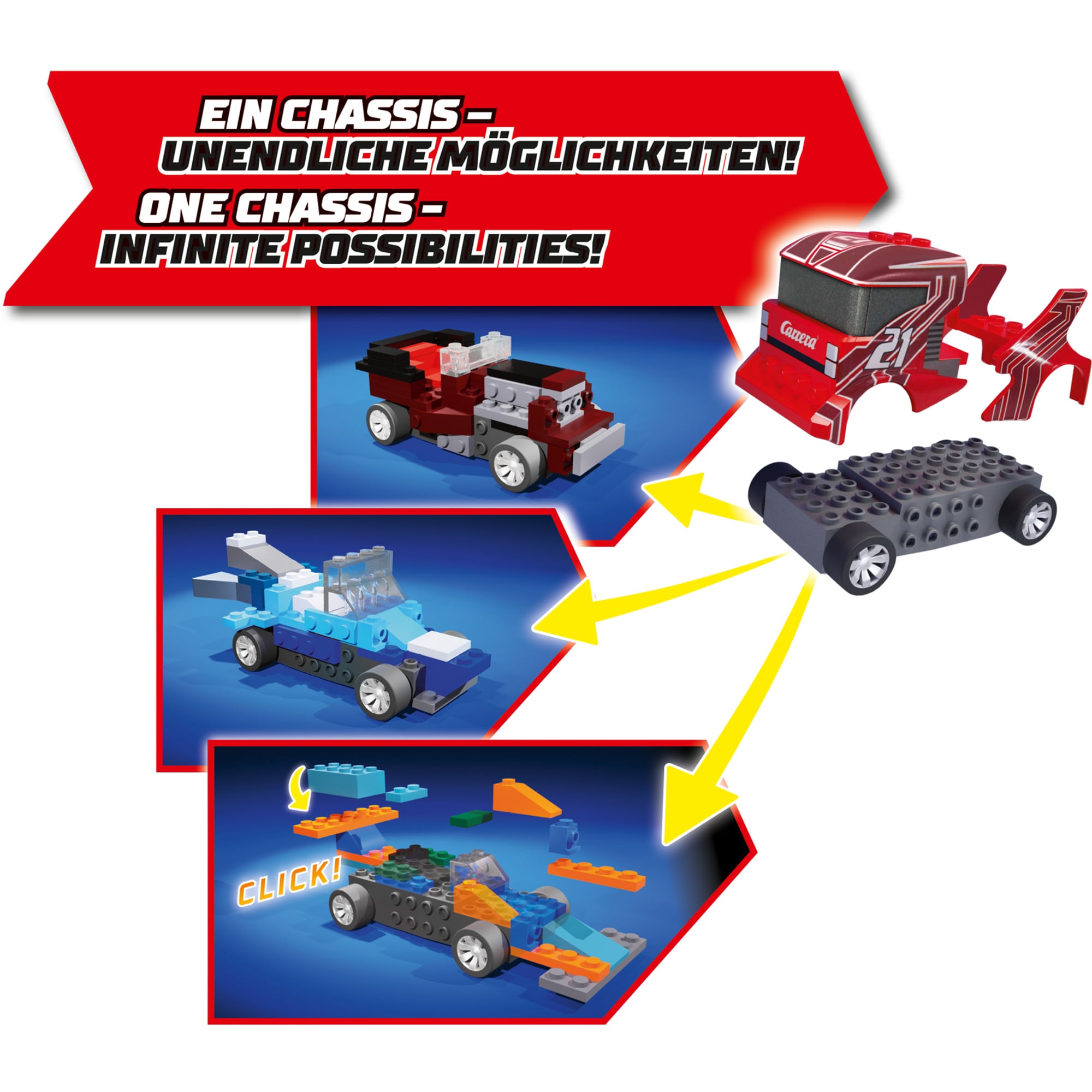 Carrera Rennbahn GO!!! Build 'n Race - Racing Set 3.6