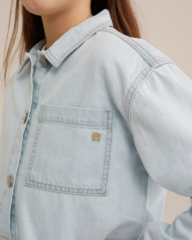 Jacks - Denim Jack - Effen - Gedeeltelijk Gevoerd - Losse Pasvorm