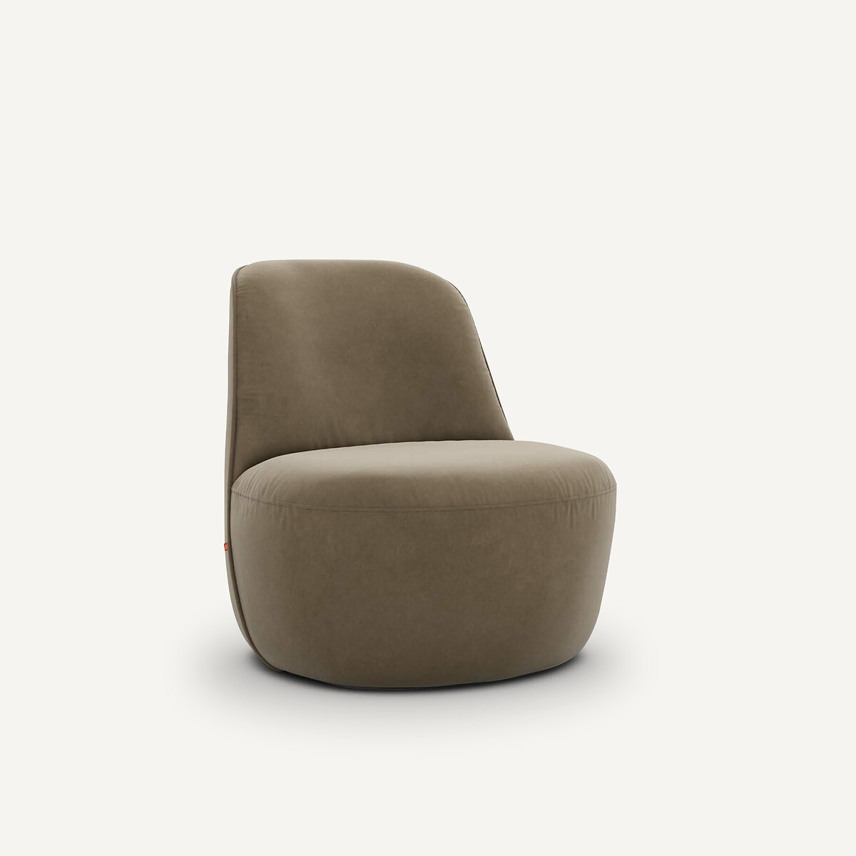 AM.PM<br>Poltrona giratória de veludo Rosebury