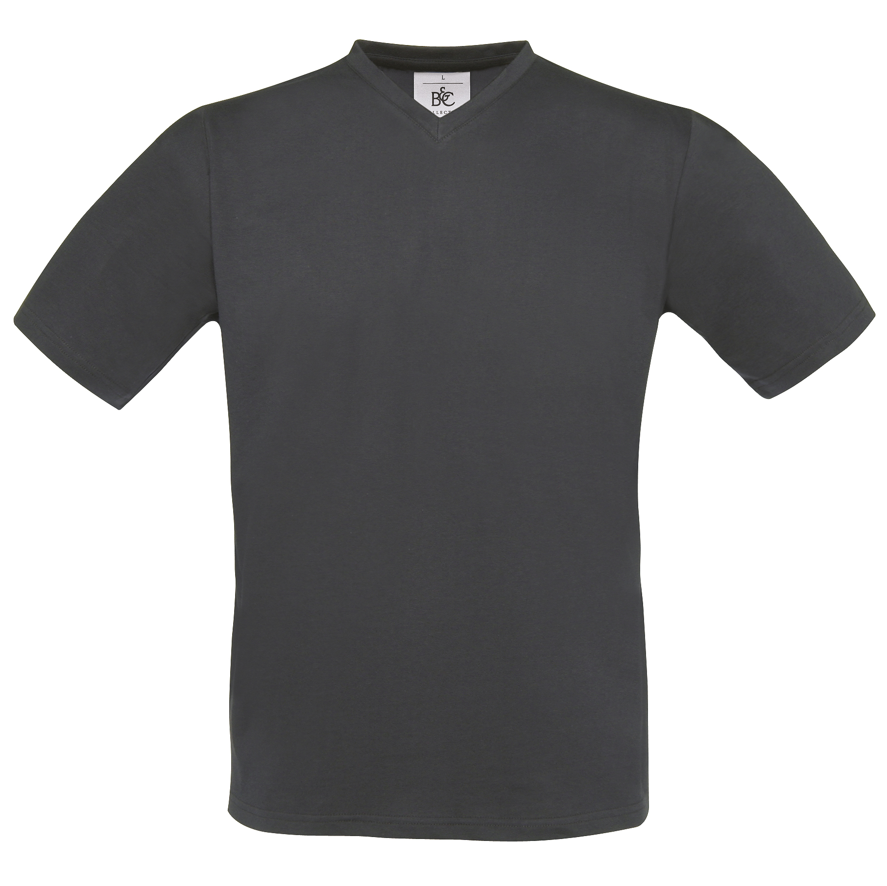 B&C Collection BA108 - T-shirt Col V Double Épaisseur Confort