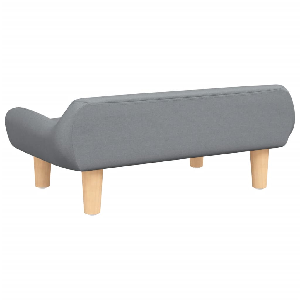Cama para cães vidaXL em tecido cinza claro, 70x40x24 cm