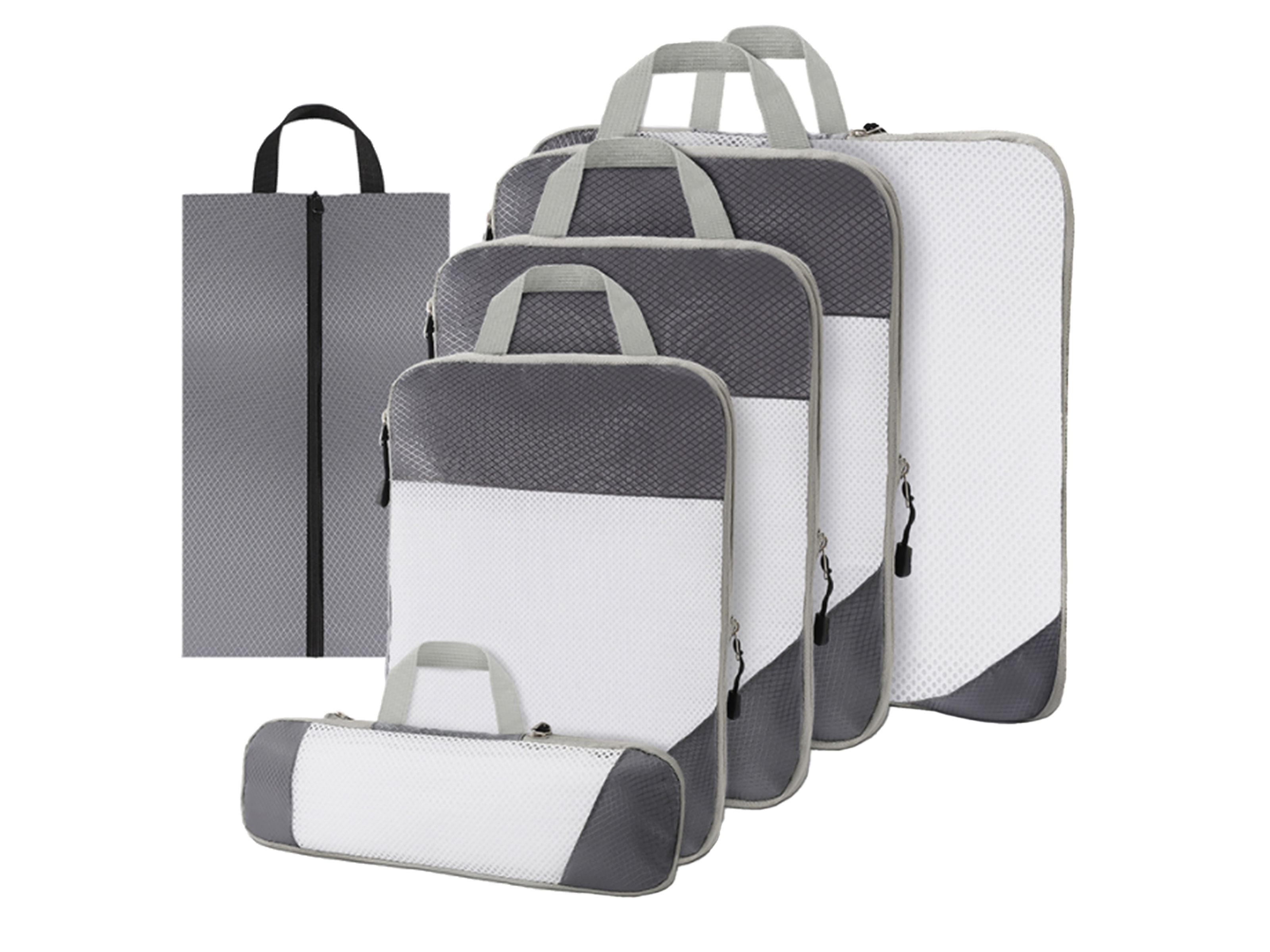 Thousandtravelmiles Grey Packing Cubes - Set van 6