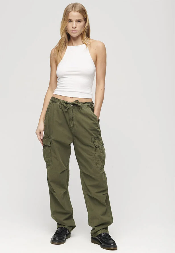 Superdry LOW RISE PARA CARGO Olive night green