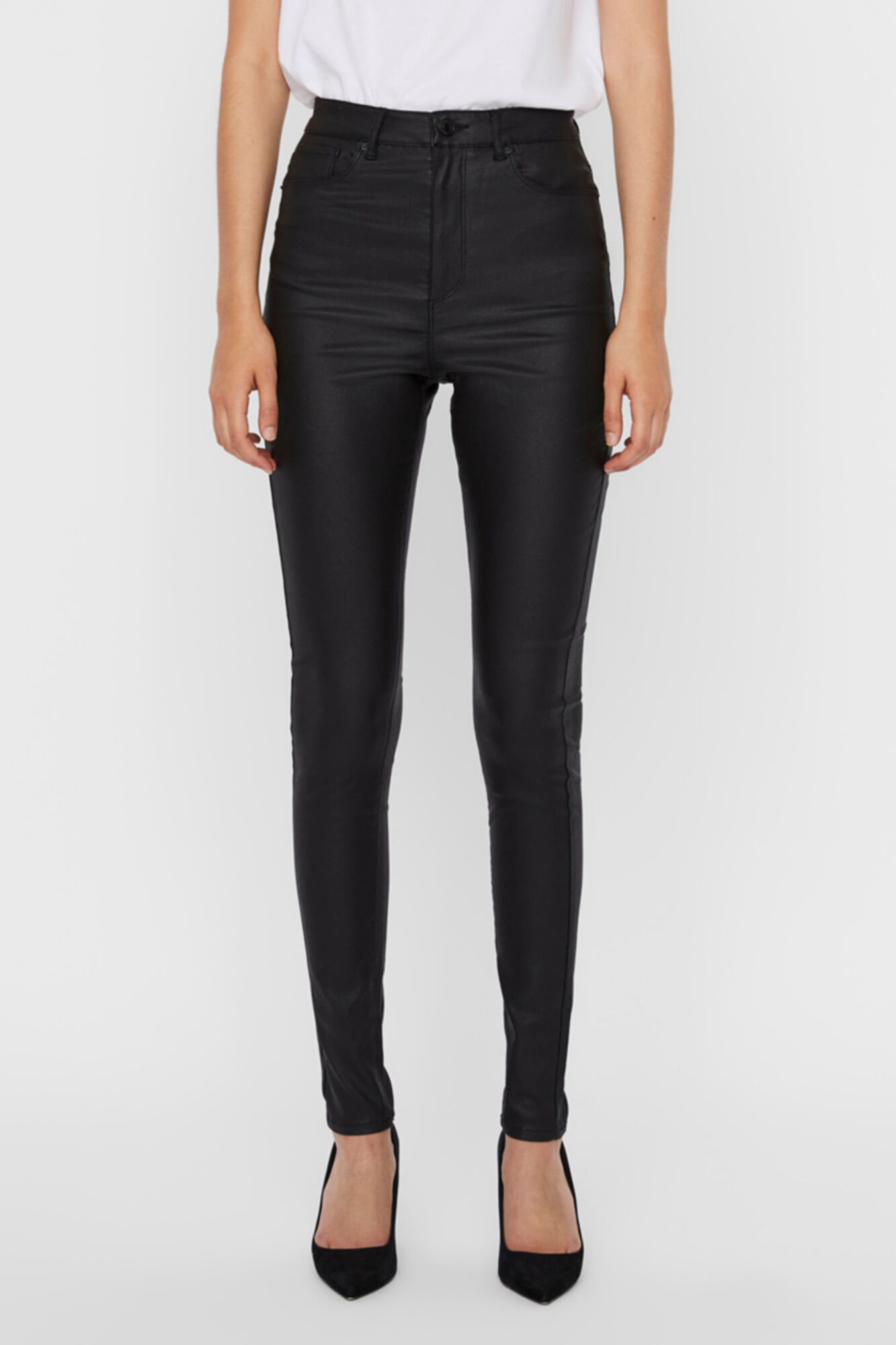 Calças enceradas femininas - Pretas
