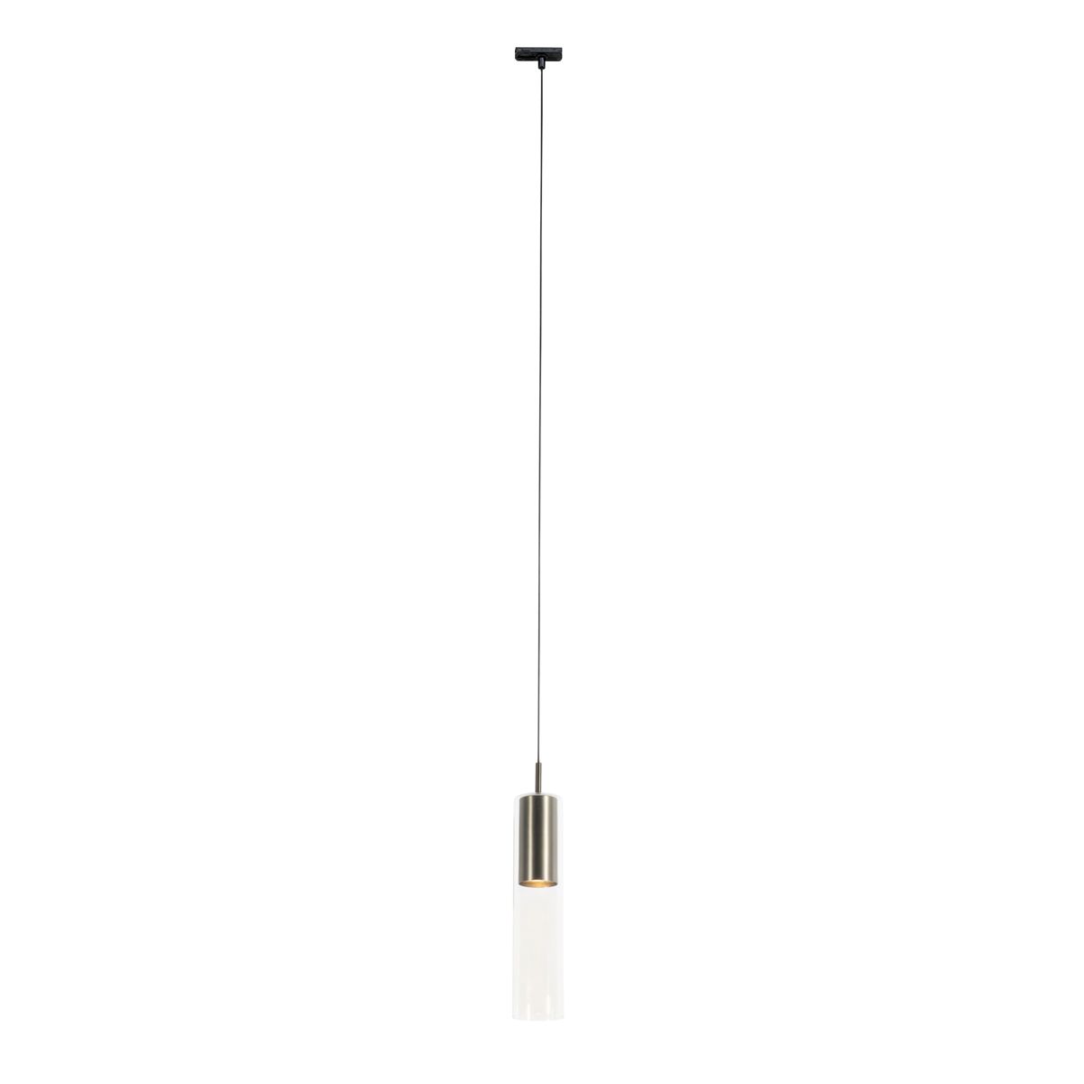 Moderne hanglamp gunmetal voor railsysteem 1-fase - Iconic Lloyd