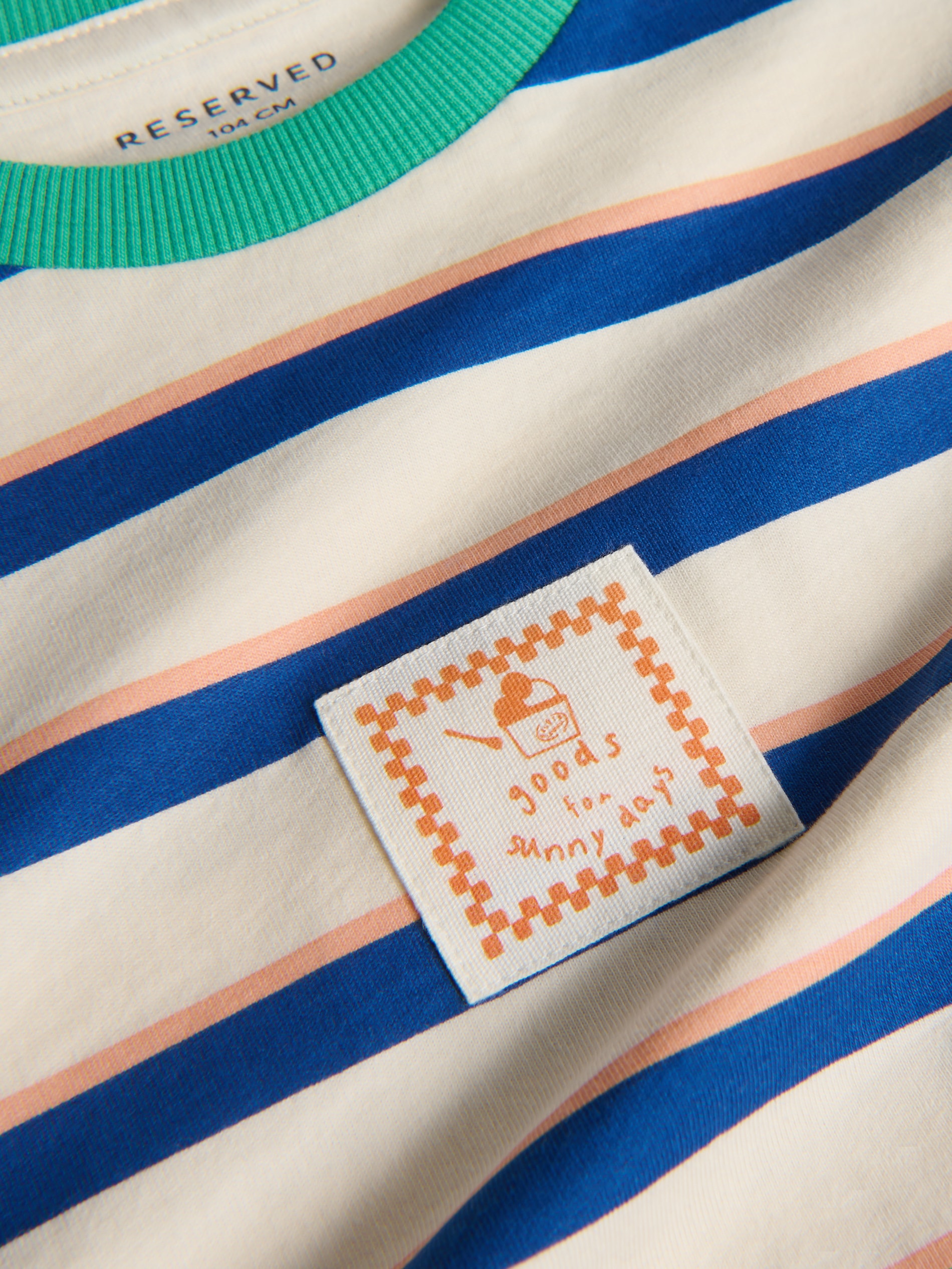 Gestreiftes T-Shirt aus Baumwolle