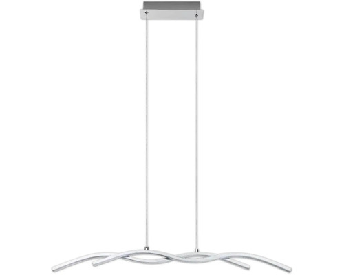 LED hanglamp 10,3W 1000 lm 3000K HxL 120x87 cm chroom/wit