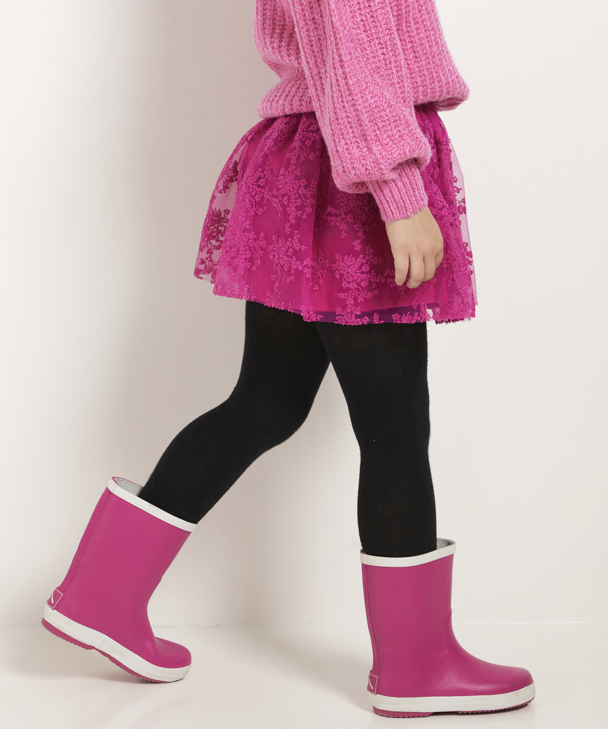 mesh rok met embroidery