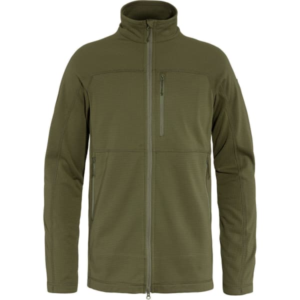 Veste polaire randonnée FJALLRAVEN ABISKO LITE FLEECE JACKET M GREEN