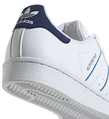adidas Originals Sko - Superstar J - Hvid/Bl?