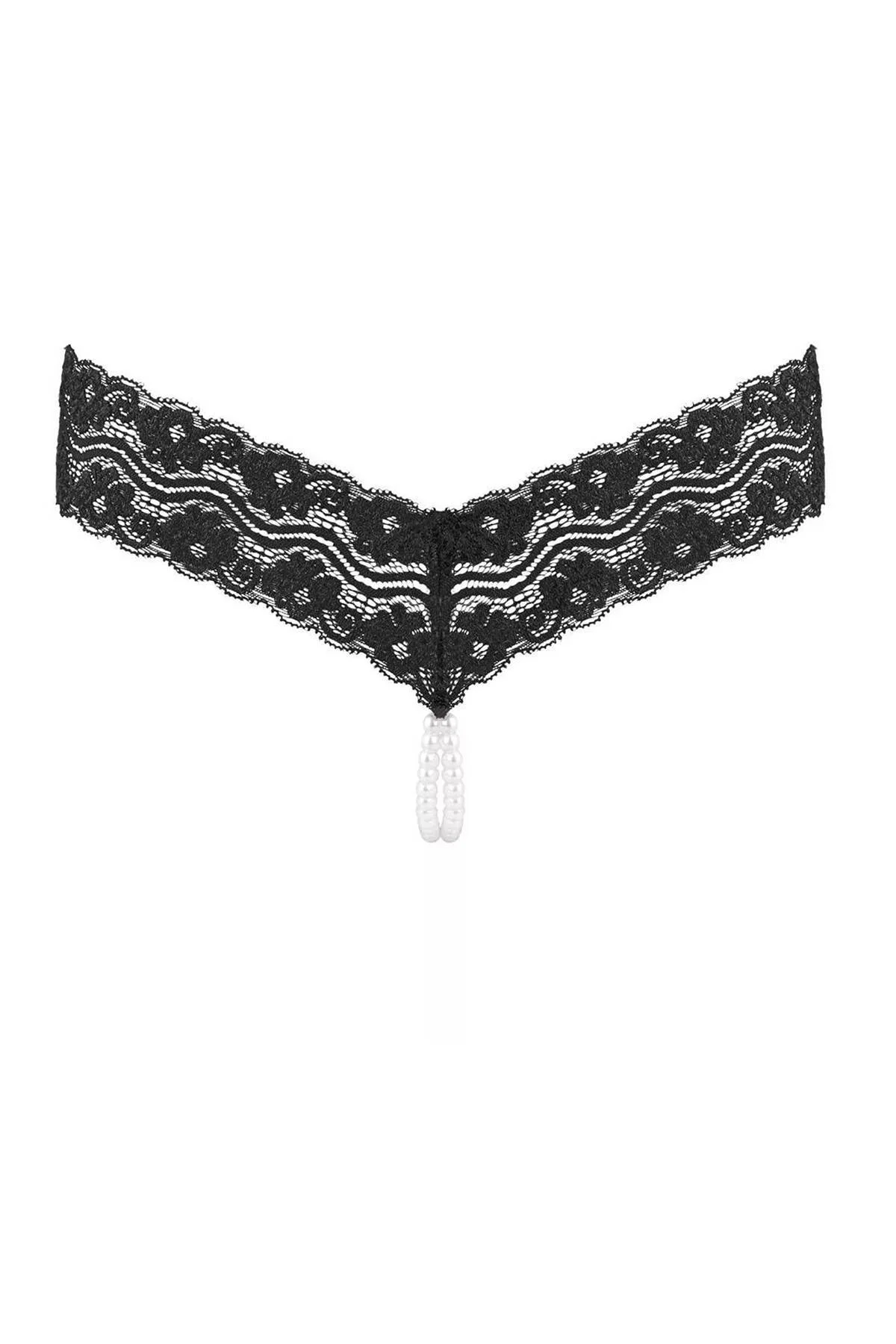 Christine le Duc string Mira met open kruis zwart
