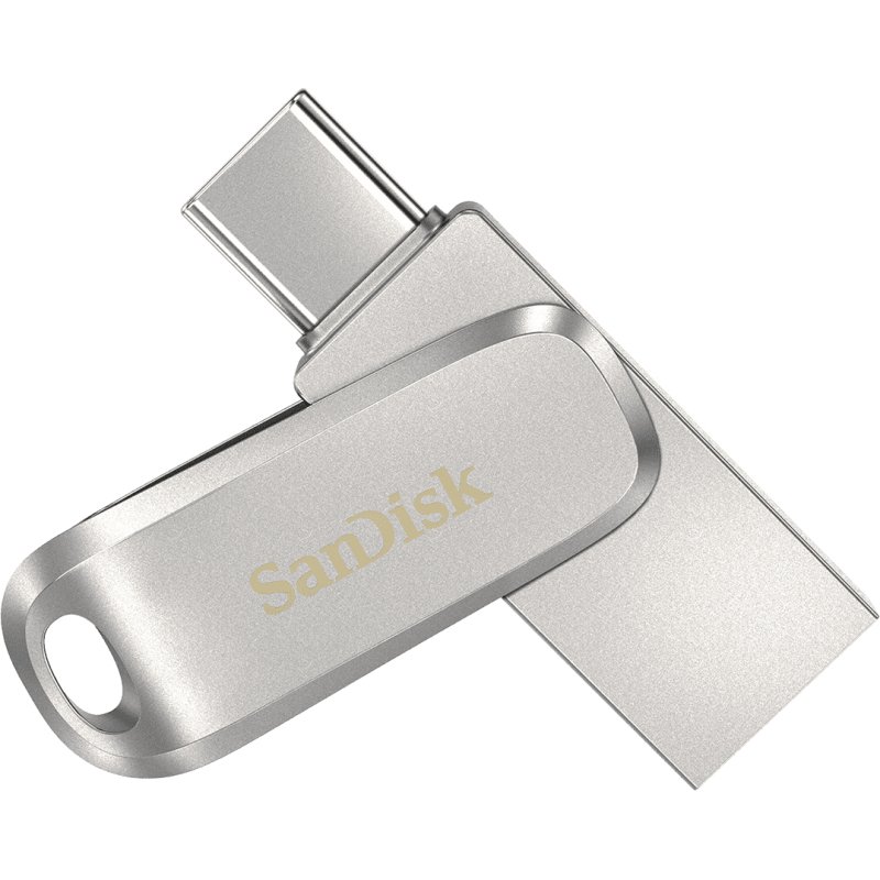 SanDisk Ultra Dual Drive Luxe lecteur USB flash 1 To USB Type-A / USB Type-C 3.2 Gen 1 (3.1 Gen 1) Acier inoxydable