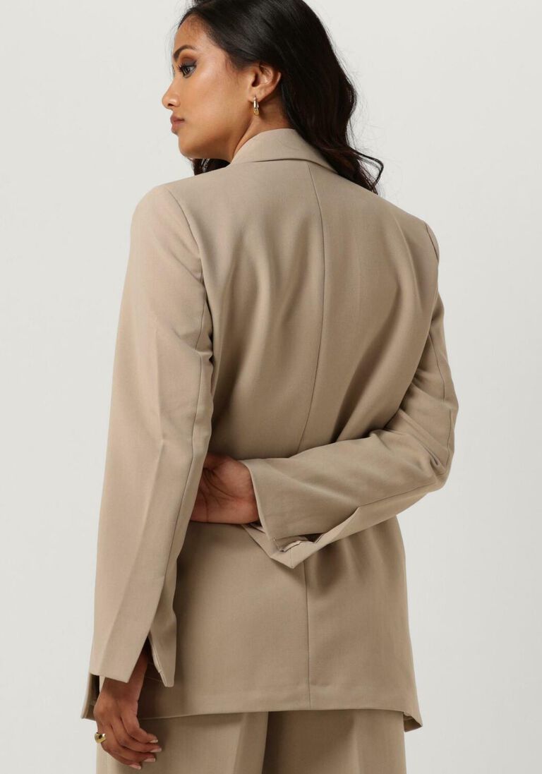 MSCH COPENHAGEN beige msch copenhagen blazer mschbarbine slit blazer