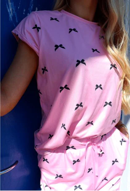 Liberte Alma-U-Tshirt pink bow
