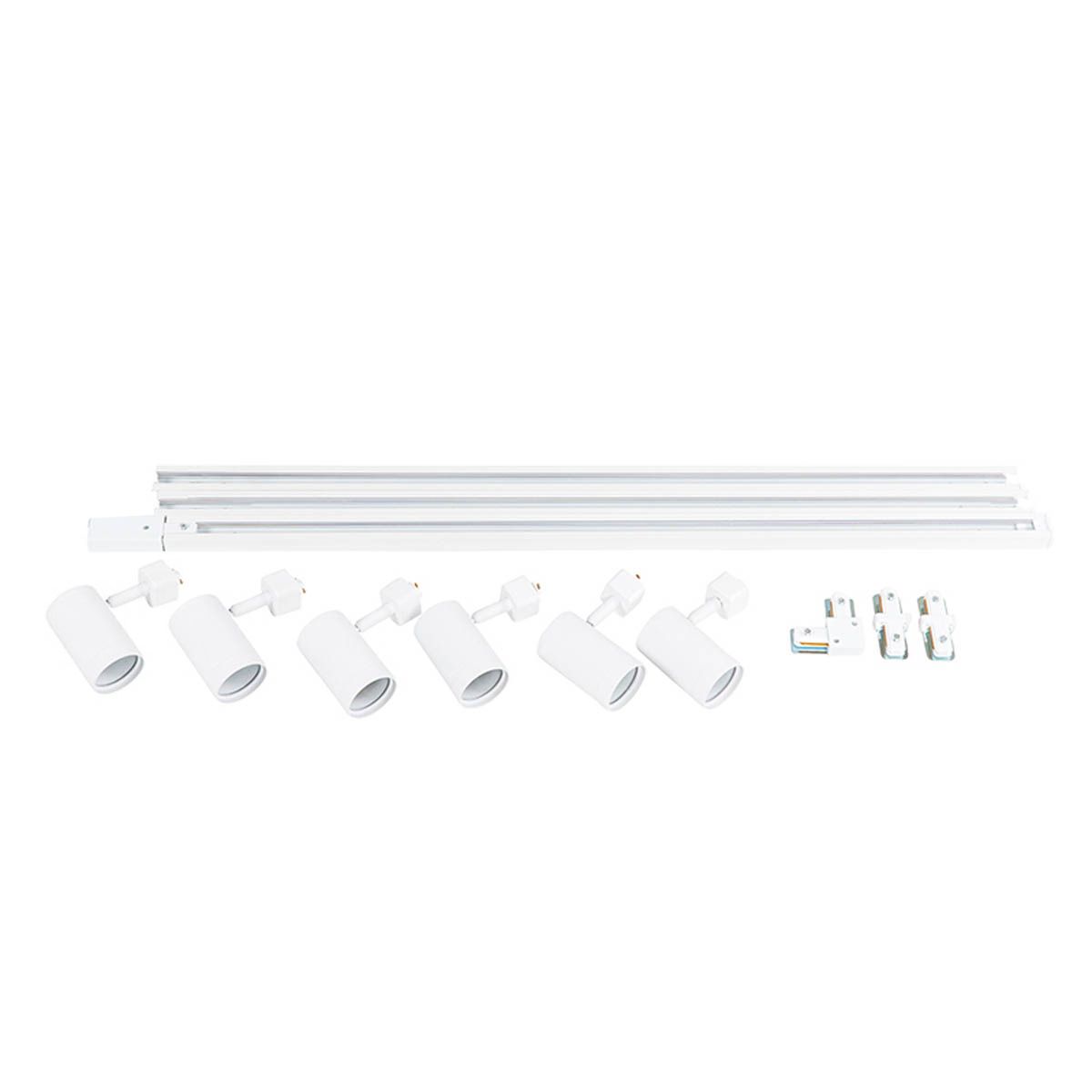 Modern railsysteem met 6 spots wit 1-fase 300cm - Iconic Jeana