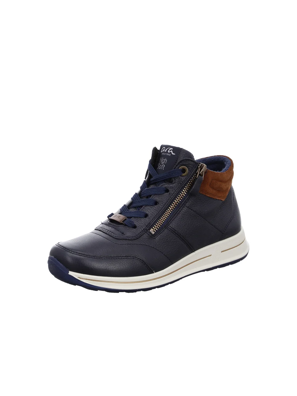 Stiefelette Osaka blau-braun