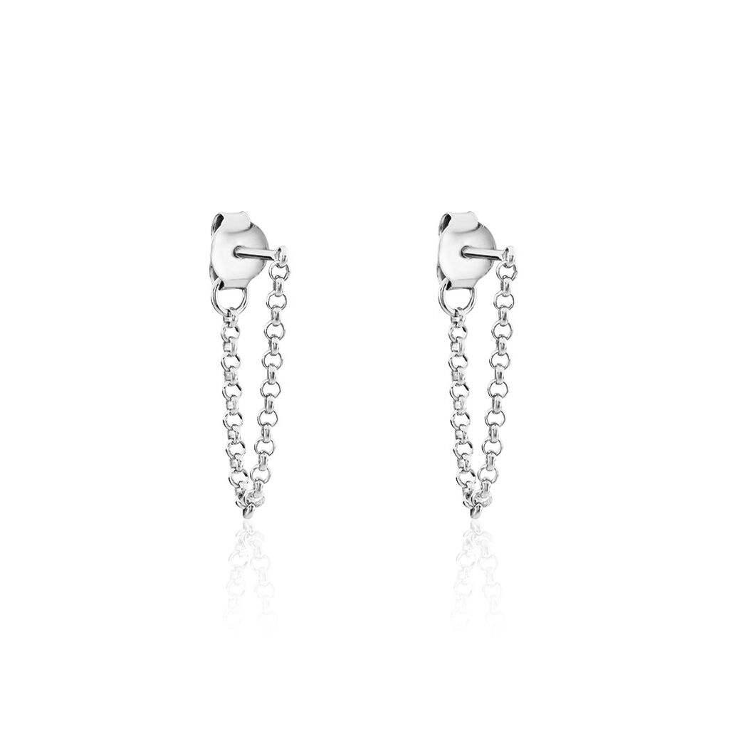 Boucles D'oreilles Pendantes Argent Leent