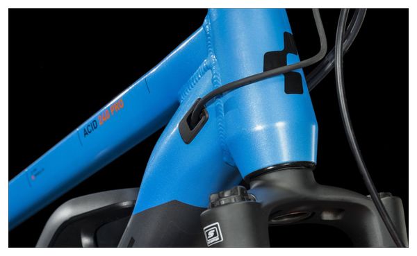 VTT Électrique Semi-Rigide Enfant Cube Acid 240 Hybrid Rookie Pro 400 Shimano Alivio/Altus 9V 400 Wh 24'' Gris Bleu Orange Actionteam 2023 7 - 10 ans