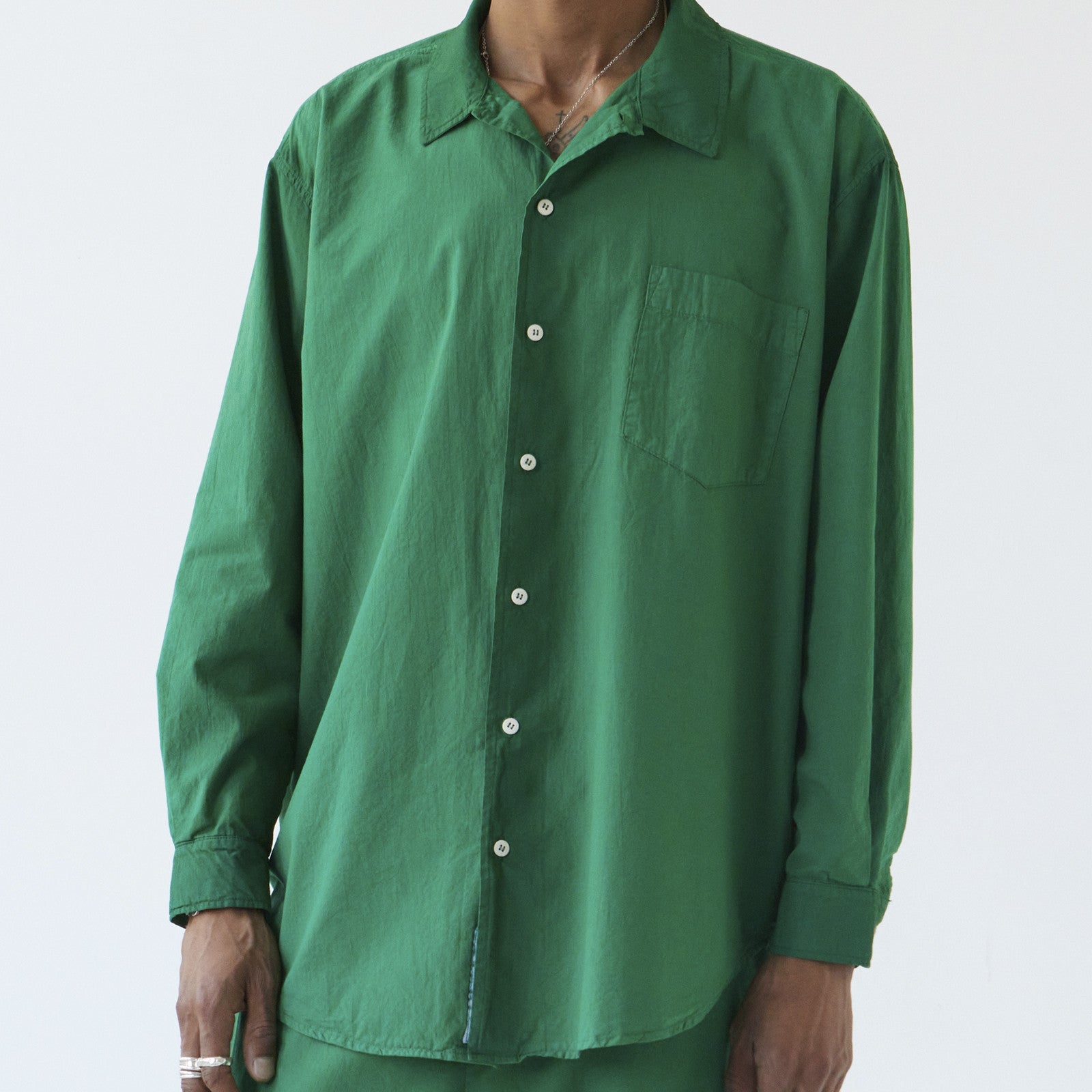 Yoko Shirt longsleeve spinach