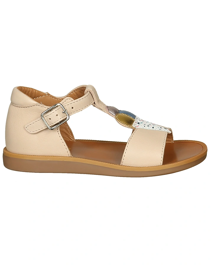 Leder-Sandalen POPPY – ICE CREAM in altrosa