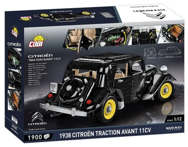 COBI Citroen Traction Avant 11CV 1938, Byggesten, 10 År, 1900 stk