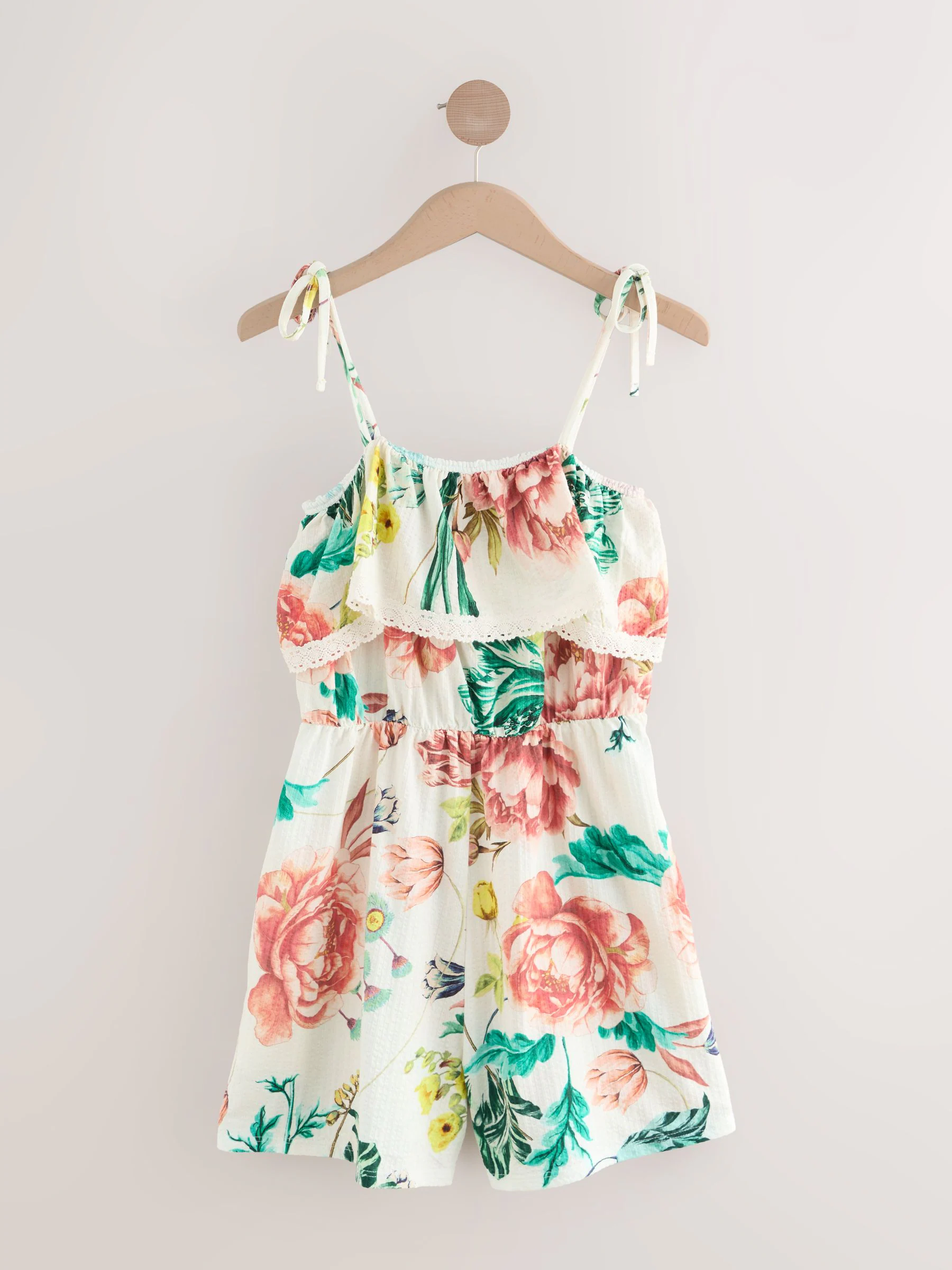 Witte basis - Textured Jersey Frill Bandeau Speelpakje