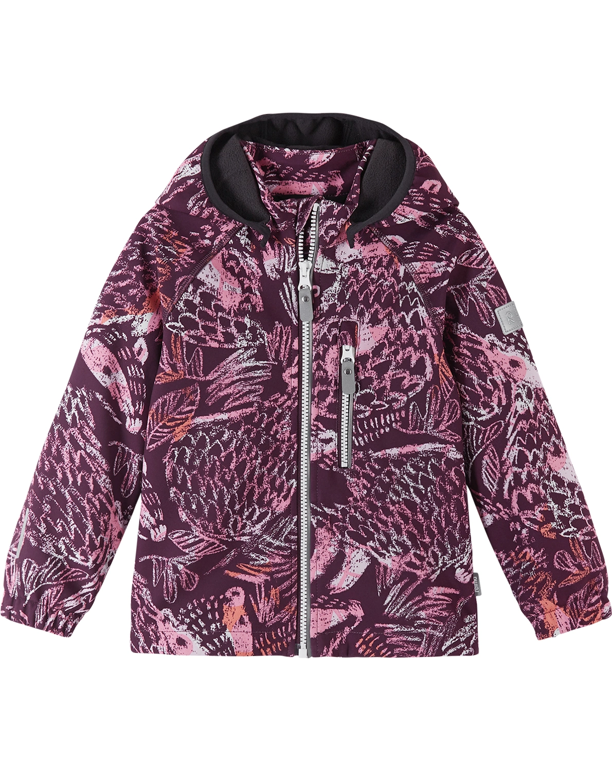 Softshelljacke VANTTI - PATTERN in deep purple