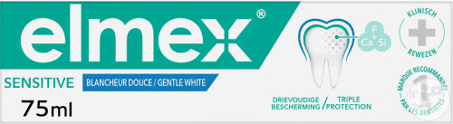Elmex Sensitive Dentifrice Blancheur Douce Tube 75ml Nouvelle Formule