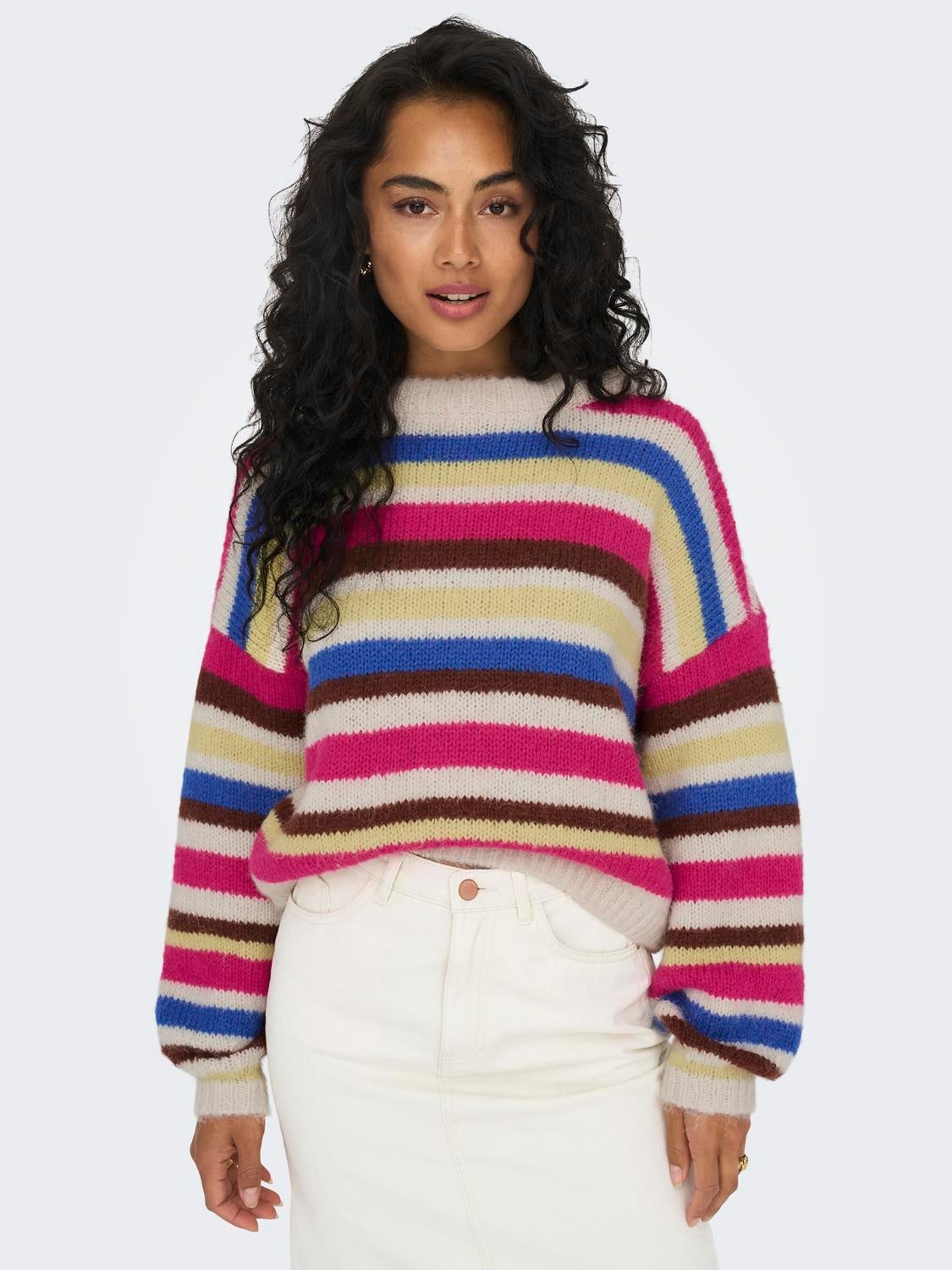 ONLBUBBLE Strickpullover Birch