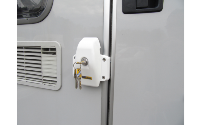 HEOSafe Door Frame Lock Zusatzschloss mit Befestigungsplatte für die Montage an Türrahmen, Serviceklappen und Heckgaragen